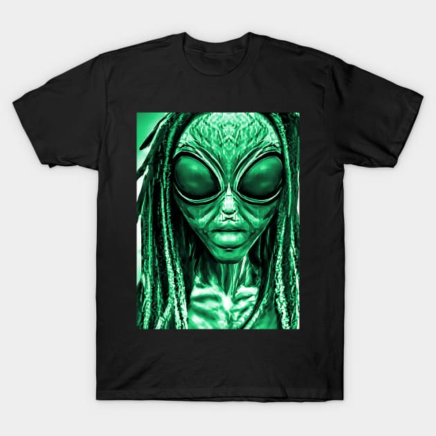 Planet X Aliens Sci-Fi NFT Collection T-Shirt by PlanetMonkey